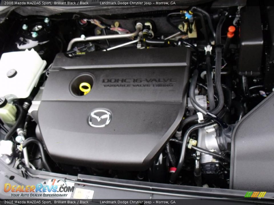2008 Mazda MAZDA5 Sport Brilliant Black / Black Photo #27