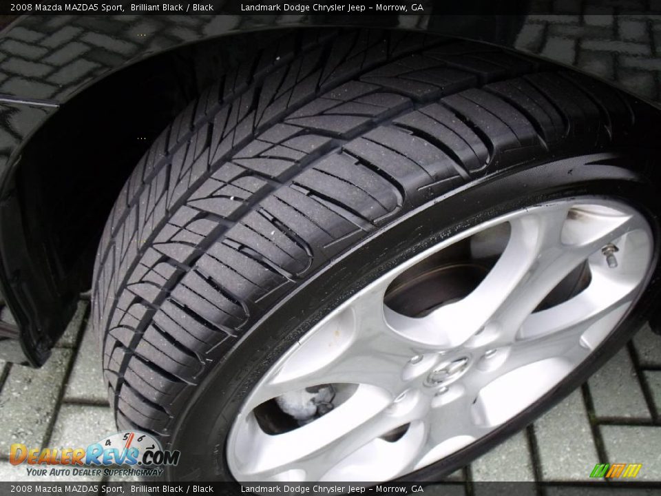 2008 Mazda MAZDA5 Sport Brilliant Black / Black Photo #28