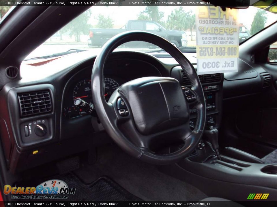 2002 Chevrolet Camaro Z28 Coupe Bright Rally Red / Ebony Black Photo #6
