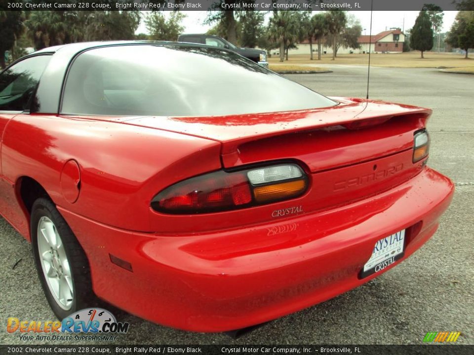 2002 Chevrolet Camaro Z28 Coupe Bright Rally Red / Ebony Black Photo #7