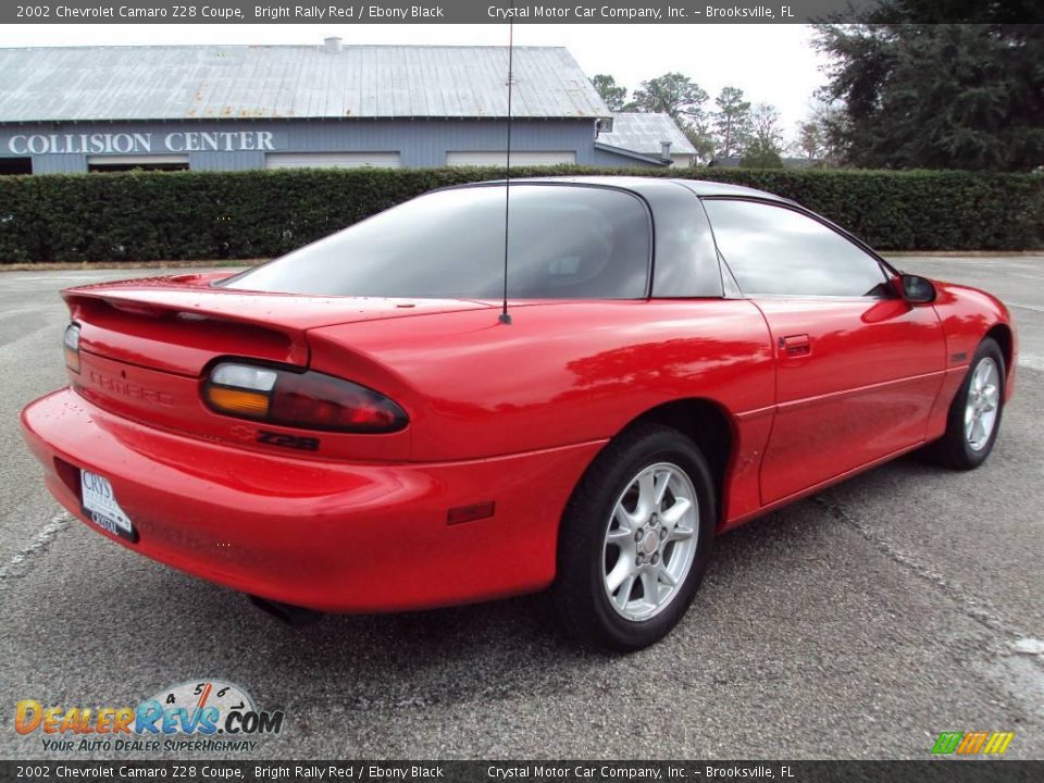 2002 Chevrolet Camaro Z28 Coupe Bright Rally Red / Ebony Black Photo #8