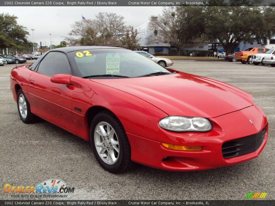 2002 Chevrolet Camaro Z28 Coupe Bright Rally Red / Ebony Black Photo #10