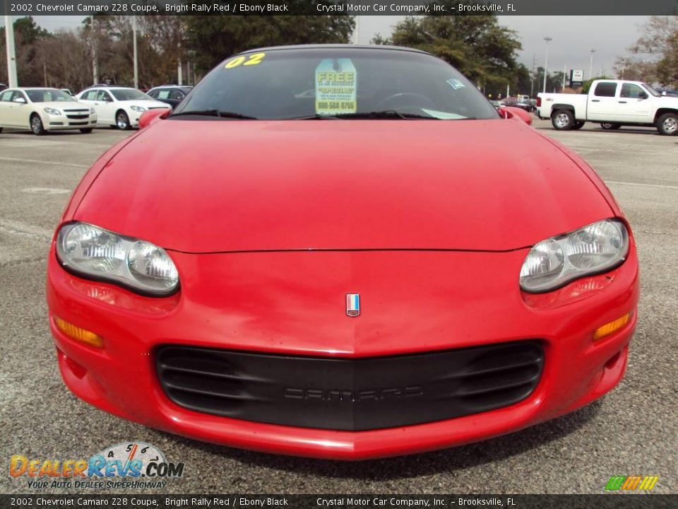 2002 Chevrolet Camaro Z28 Coupe Bright Rally Red / Ebony Black Photo #12
