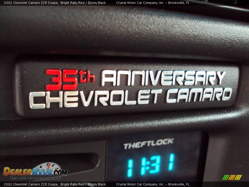 2002 Chevrolet Camaro Z28 Coupe Bright Rally Red / Ebony Black Photo #18