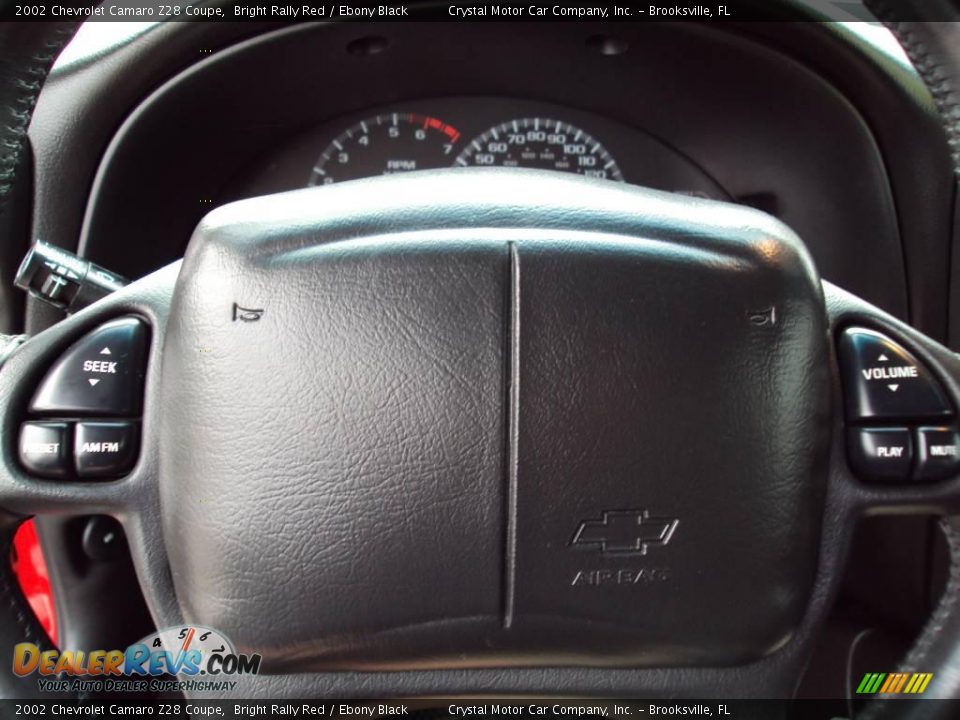 2002 Chevrolet Camaro Z28 Coupe Bright Rally Red / Ebony Black Photo #20