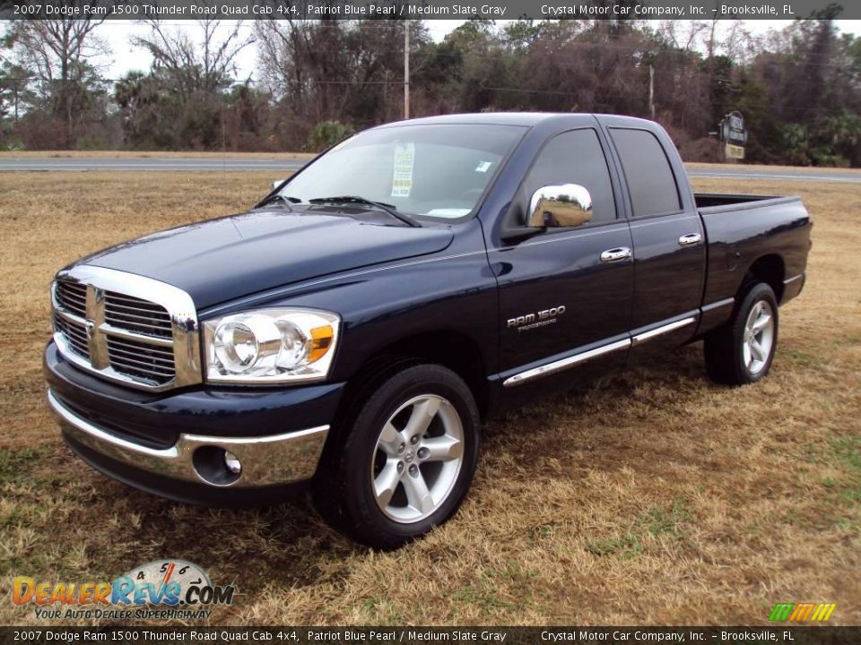 2007 Dodge Ram 1500 Thunder Road Quad Cab 4x4 Patriot Blue Pearl / Medium Slate Gray Photo #1