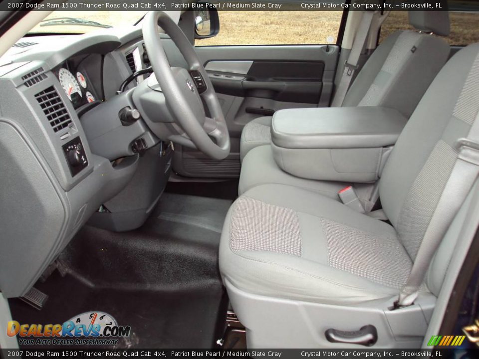 2007 Dodge Ram 1500 Thunder Road Quad Cab 4x4 Patriot Blue Pearl / Medium Slate Gray Photo #4