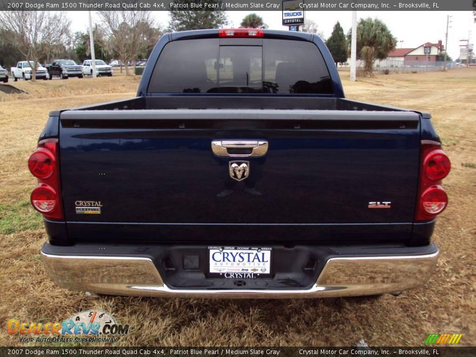 2007 Dodge Ram 1500 Thunder Road Quad Cab 4x4 Patriot Blue Pearl / Medium Slate Gray Photo #7