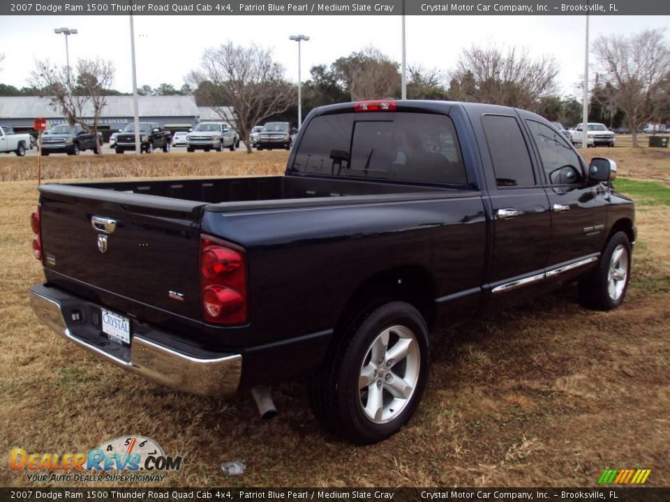 2007 Dodge Ram 1500 Thunder Road Quad Cab 4x4 Patriot Blue Pearl / Medium Slate Gray Photo #8