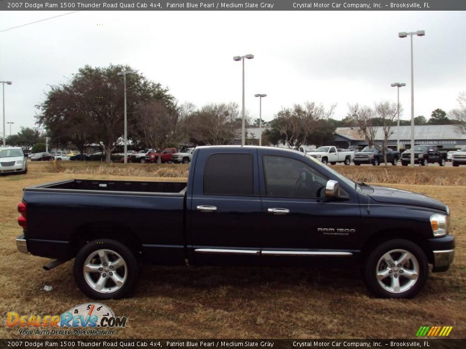 2007 Dodge Ram 1500 Thunder Road Quad Cab 4x4 Patriot Blue Pearl / Medium Slate Gray Photo #9