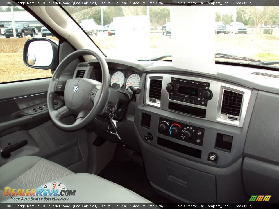 2007 Dodge Ram 1500 Thunder Road Quad Cab 4x4 Patriot Blue Pearl / Medium Slate Gray Photo #11