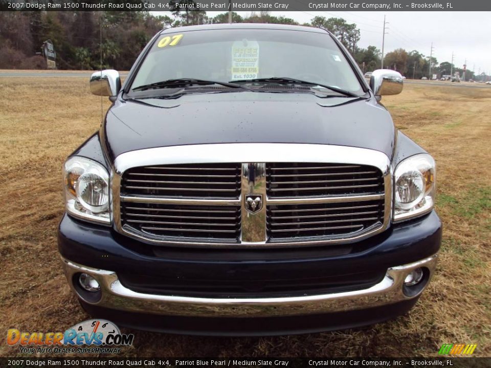 2007 Dodge Ram 1500 Thunder Road Quad Cab 4x4 Patriot Blue Pearl / Medium Slate Gray Photo #13