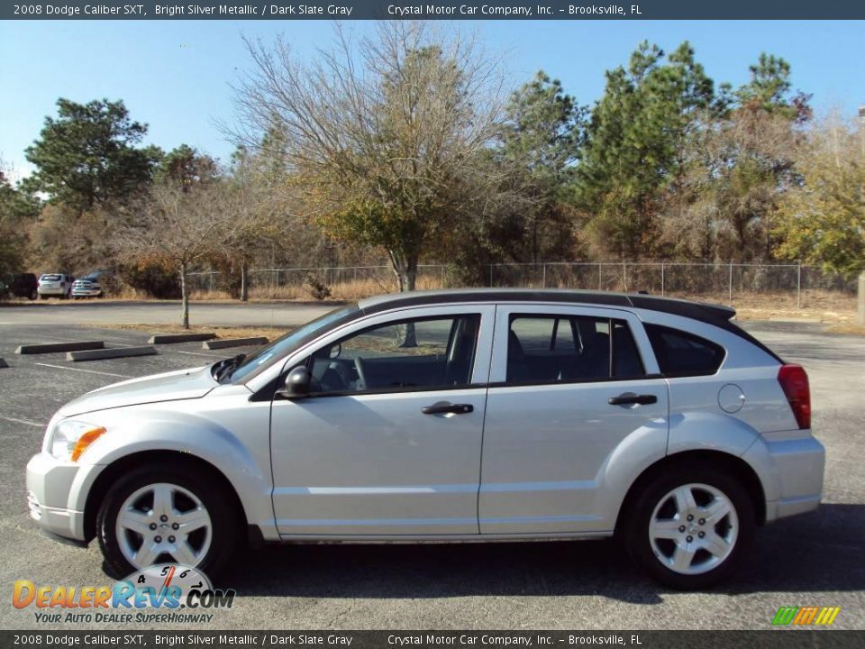 2008 Dodge Caliber SXT Bright Silver Metallic / Dark Slate Gray Photo #2