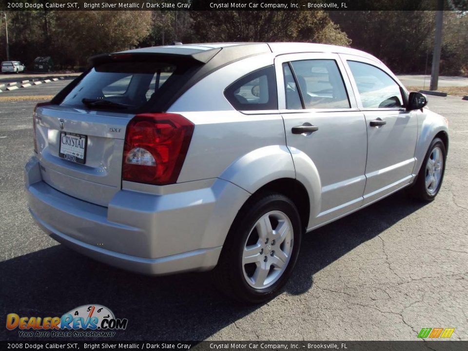 2008 Dodge Caliber SXT Bright Silver Metallic / Dark Slate Gray Photo #9