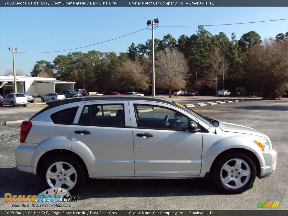 2008 Dodge Caliber SXT Bright Silver Metallic / Dark Slate Gray Photo #10