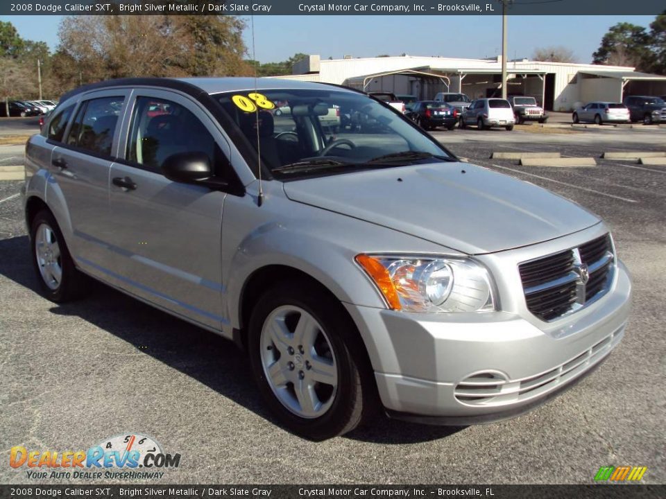 2008 Dodge Caliber SXT Bright Silver Metallic / Dark Slate Gray Photo #11