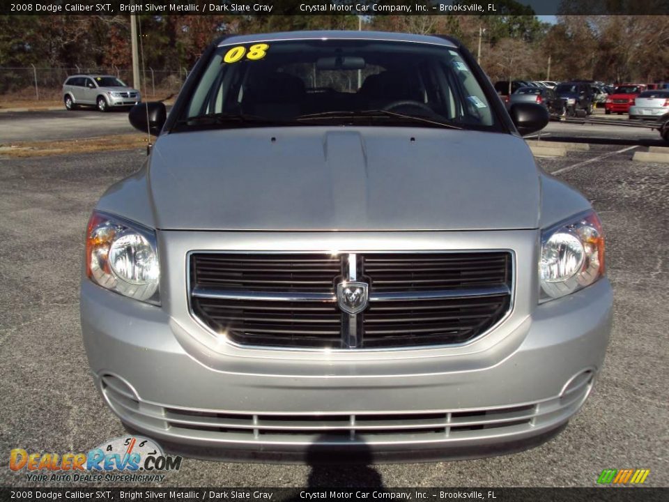 2008 Dodge Caliber SXT Bright Silver Metallic / Dark Slate Gray Photo #14