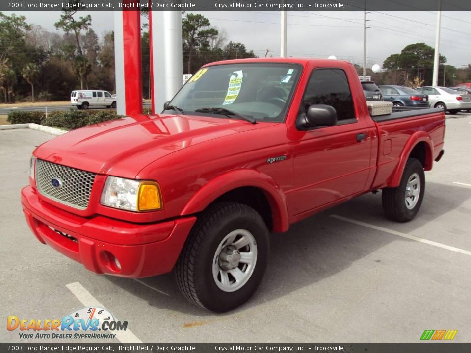 2003 Ford Ranger Edge Regular Cab Bright Red / Dark Graphite Photo #1
