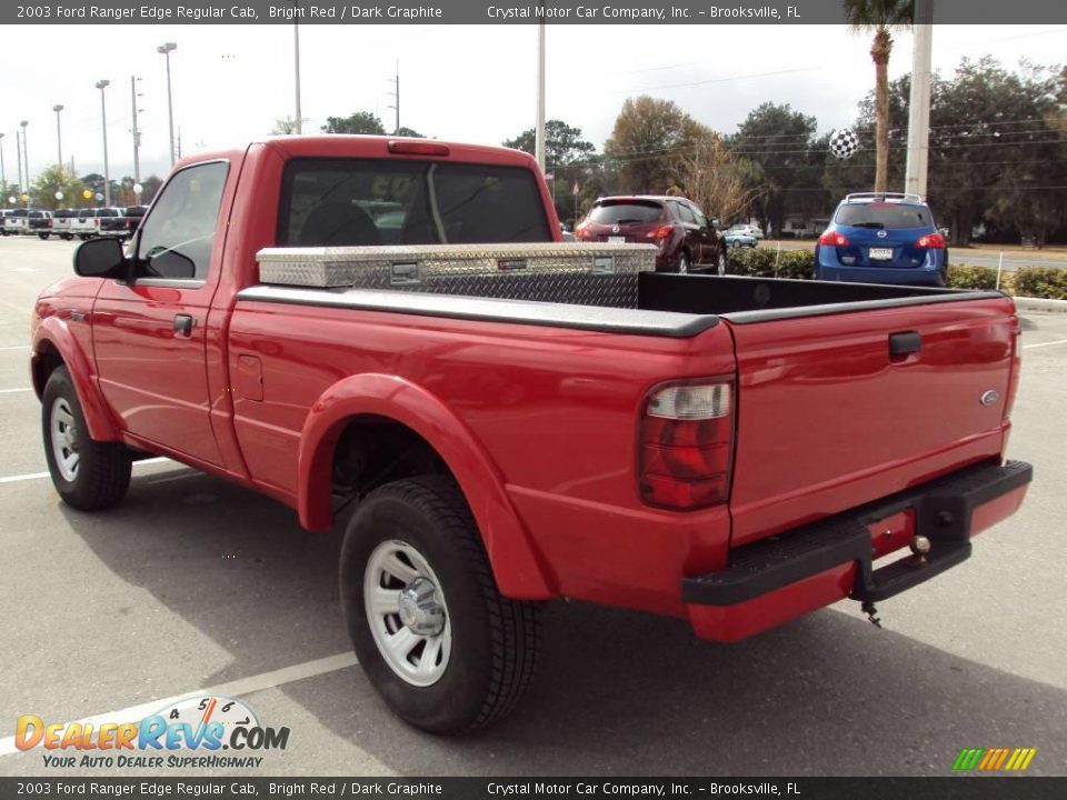 2003 Ford Ranger Edge Regular Cab Bright Red / Dark Graphite Photo #3