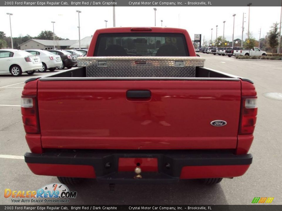 2003 Ford Ranger Edge Regular Cab Bright Red / Dark Graphite Photo #6