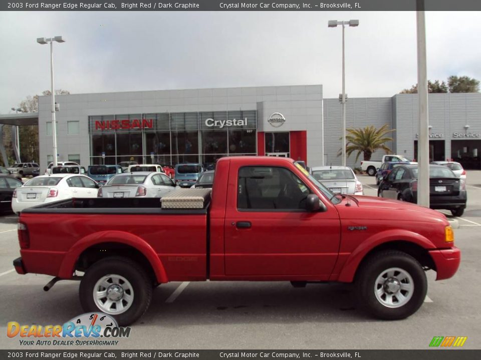 2003 Ford Ranger Edge Regular Cab Bright Red / Dark Graphite Photo #8