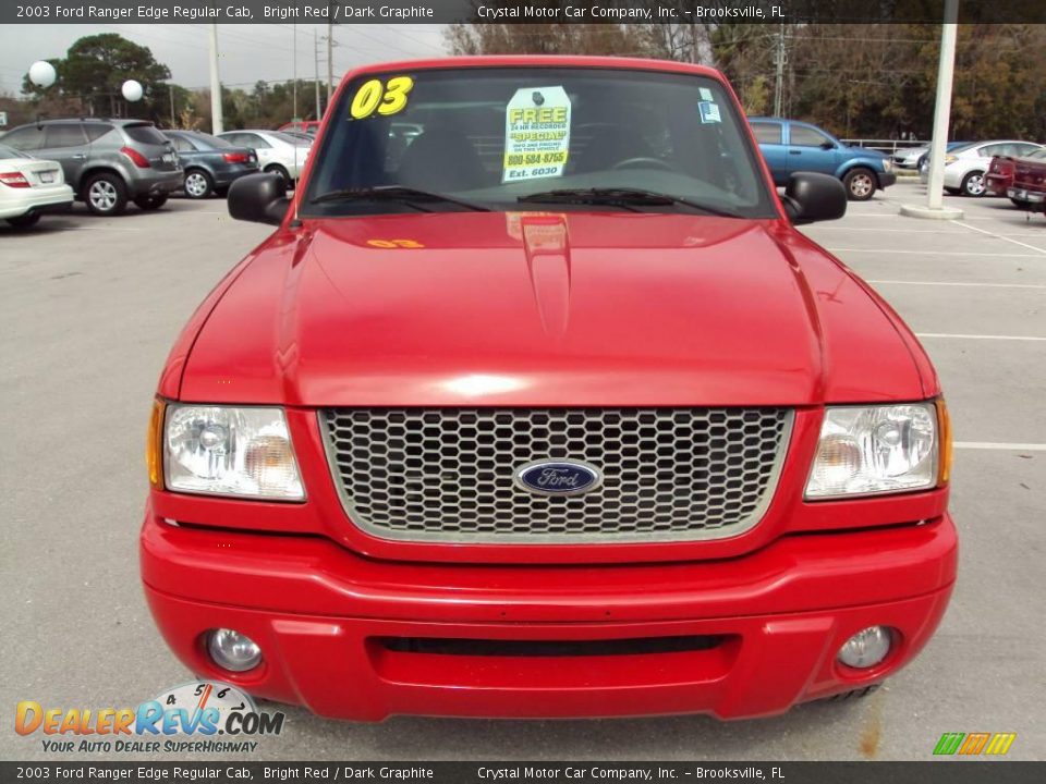 2003 Ford Ranger Edge Regular Cab Bright Red / Dark Graphite Photo #11