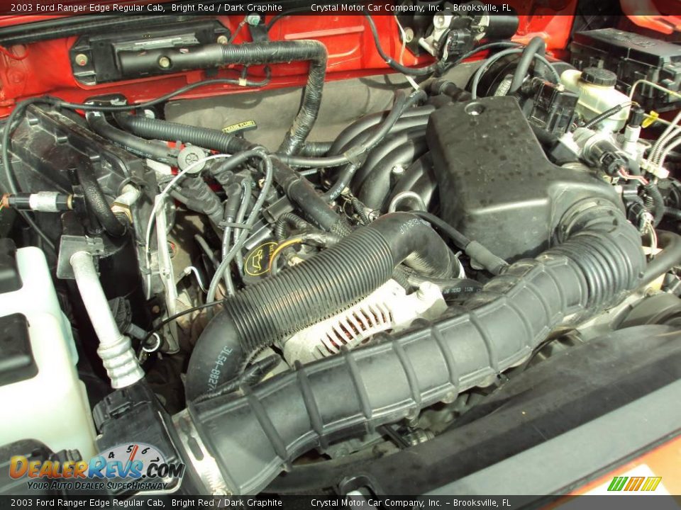 2003 Ford Ranger Edge Regular Cab Bright Red / Dark Graphite Photo #14