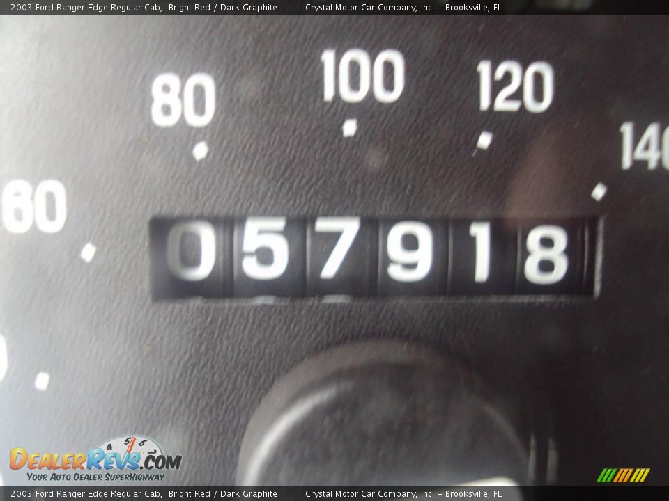 2003 Ford Ranger Edge Regular Cab Bright Red / Dark Graphite Photo #16