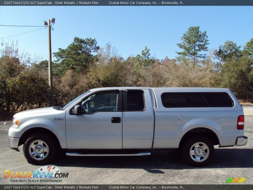 2007 Ford F150 XLT SuperCab Silver Metallic / Medium Flint Photo #2