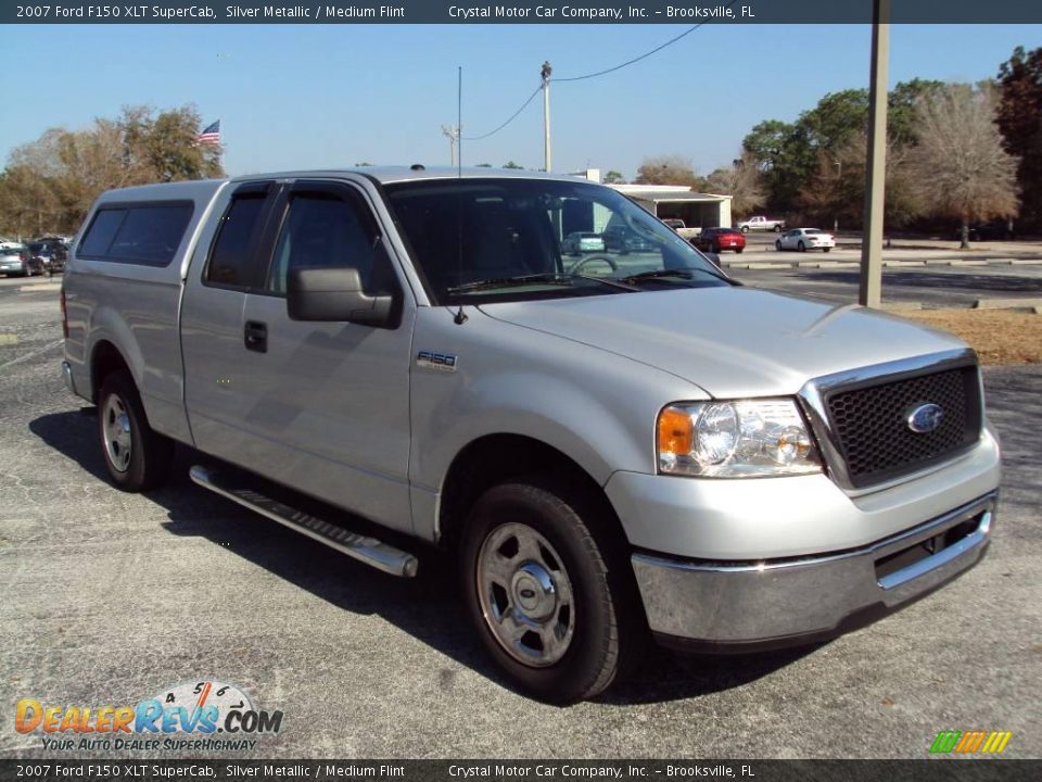 2007 Ford F150 XLT SuperCab Silver Metallic / Medium Flint Photo #10