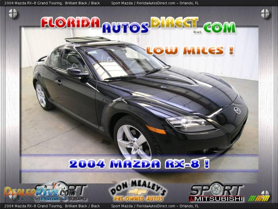 2004 Mazda RX-8 Grand Touring Brilliant Black / Black Photo #1