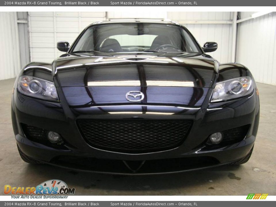 2004 Mazda RX-8 Grand Touring Brilliant Black / Black Photo #3