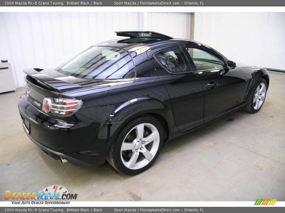 2004 Mazda RX-8 Grand Touring Brilliant Black / Black Photo #5