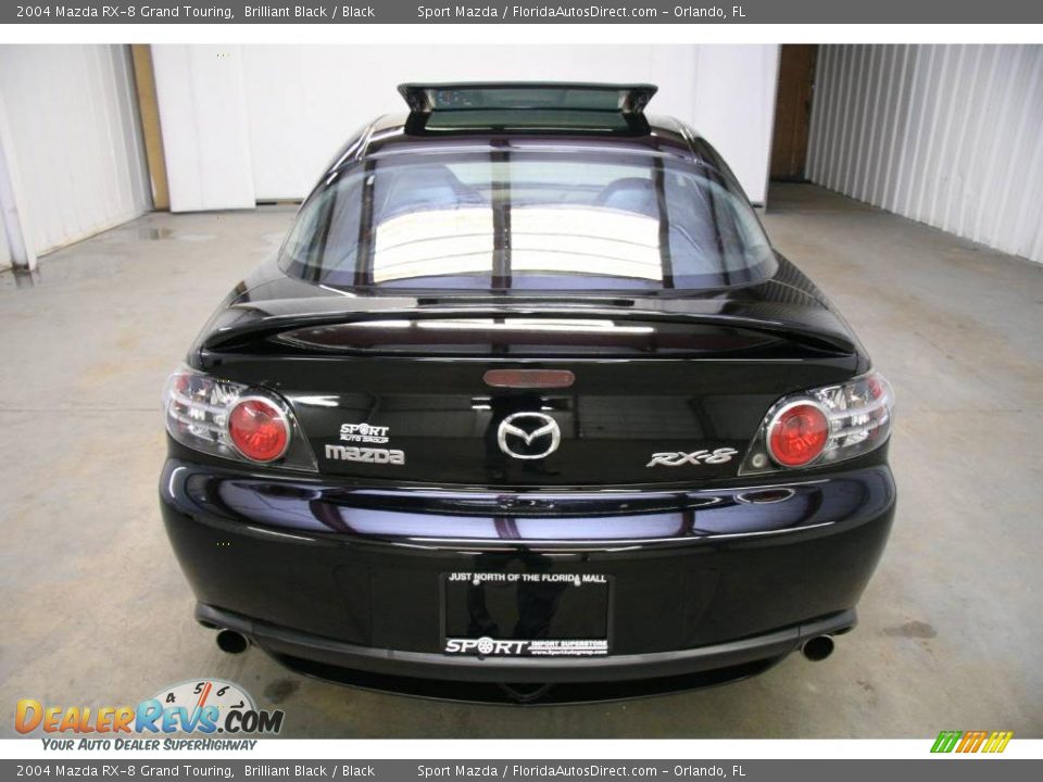 2004 Mazda RX-8 Grand Touring Brilliant Black / Black Photo #6