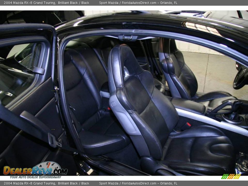 2004 Mazda RX-8 Grand Touring Brilliant Black / Black Photo #10