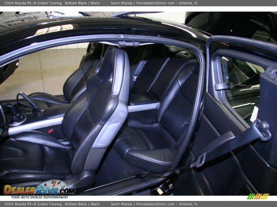 2004 Mazda RX-8 Grand Touring Brilliant Black / Black Photo #13