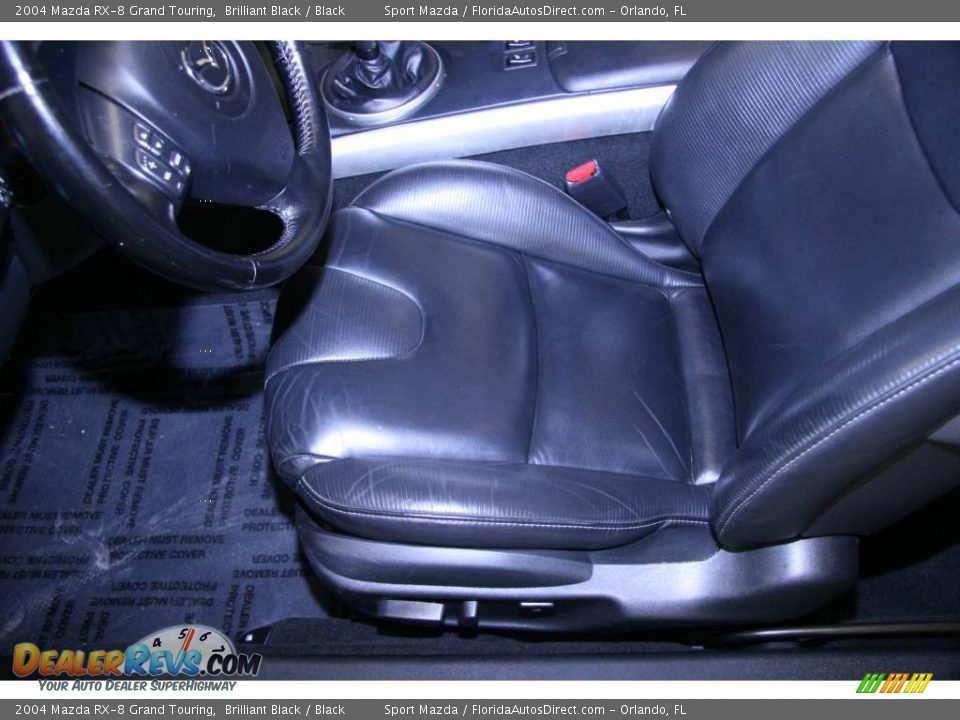 2004 Mazda RX-8 Grand Touring Brilliant Black / Black Photo #16