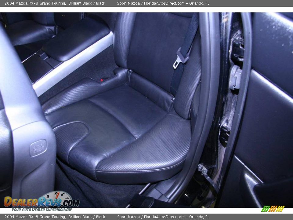 2004 Mazda RX-8 Grand Touring Brilliant Black / Black Photo #17
