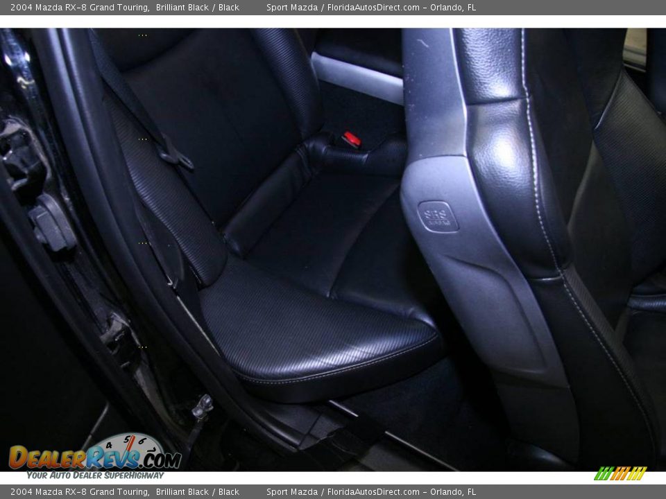 2004 Mazda RX-8 Grand Touring Brilliant Black / Black Photo #18