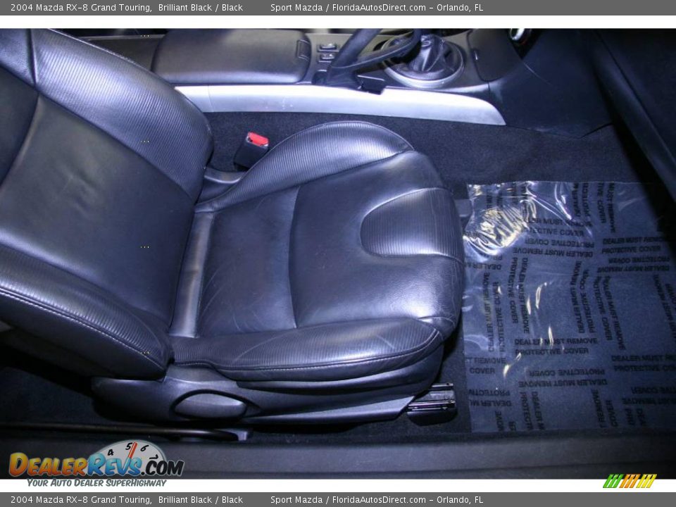2004 Mazda RX-8 Grand Touring Brilliant Black / Black Photo #19