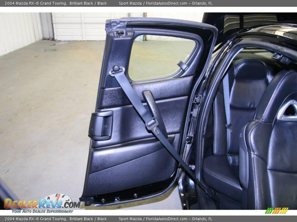 2004 Mazda RX-8 Grand Touring Brilliant Black / Black Photo #22