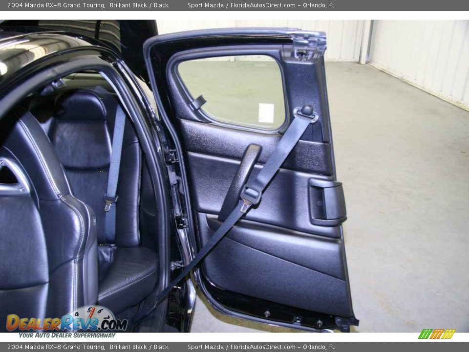 2004 Mazda RX-8 Grand Touring Brilliant Black / Black Photo #24