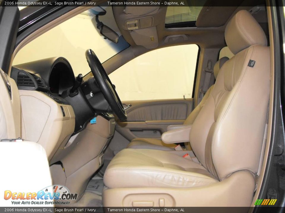 2006 Honda Odyssey EX-L Sage Brush Pearl / Ivory Photo #10