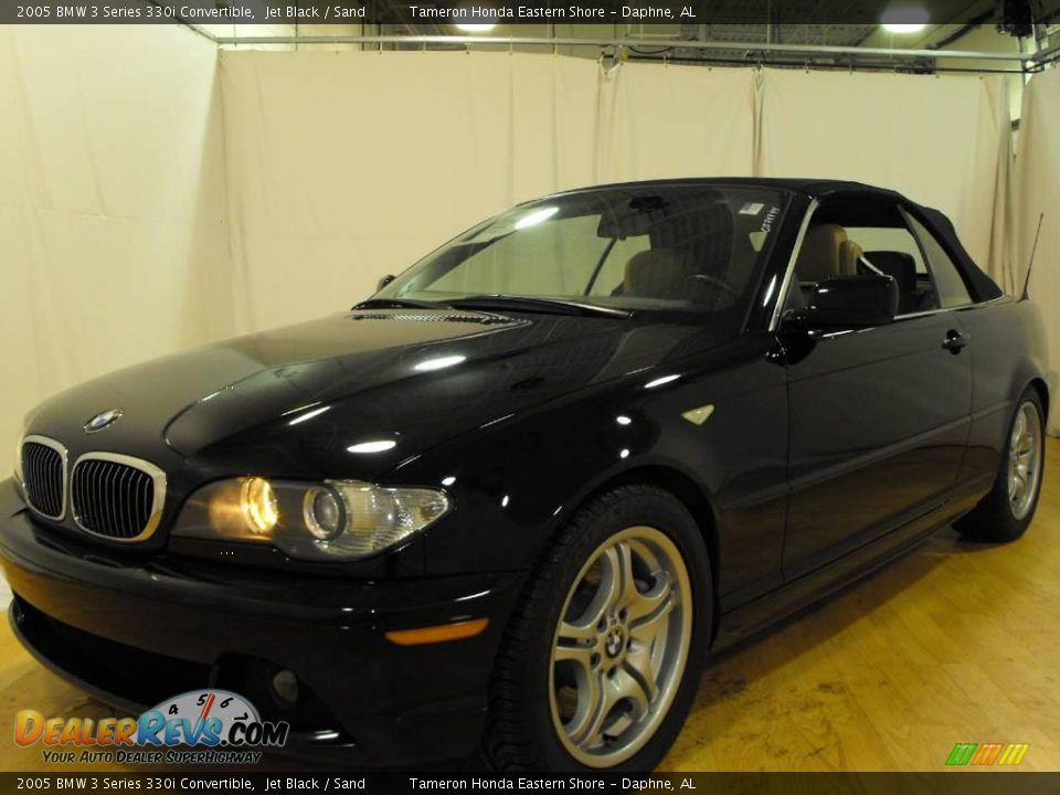 2005 BMW 3 Series 330i Convertible Jet Black / Sand Photo #1