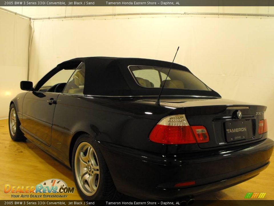 2005 BMW 3 Series 330i Convertible Jet Black / Sand Photo #3
