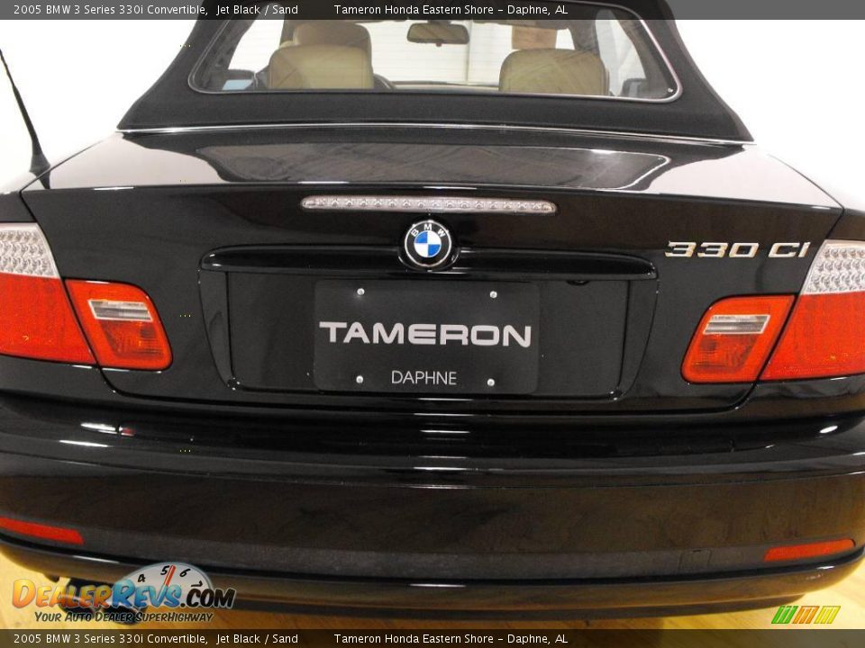 2005 BMW 3 Series 330i Convertible Jet Black / Sand Photo #4