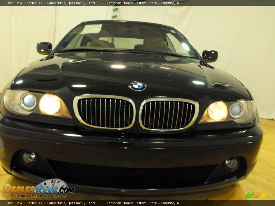 2005 BMW 3 Series 330i Convertible Jet Black / Sand Photo #8