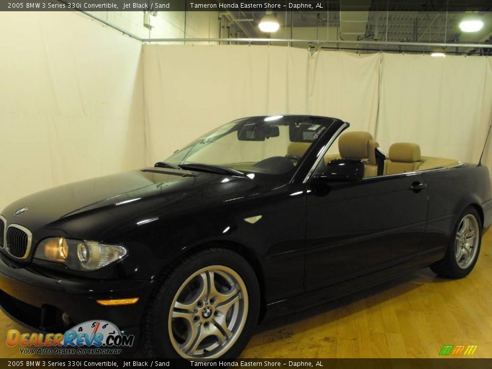 2005 BMW 3 Series 330i Convertible Jet Black / Sand Photo #9