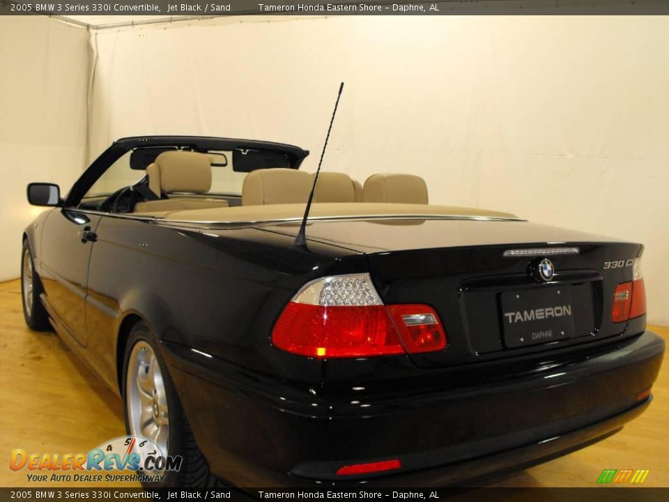 2005 BMW 3 Series 330i Convertible Jet Black / Sand Photo #11