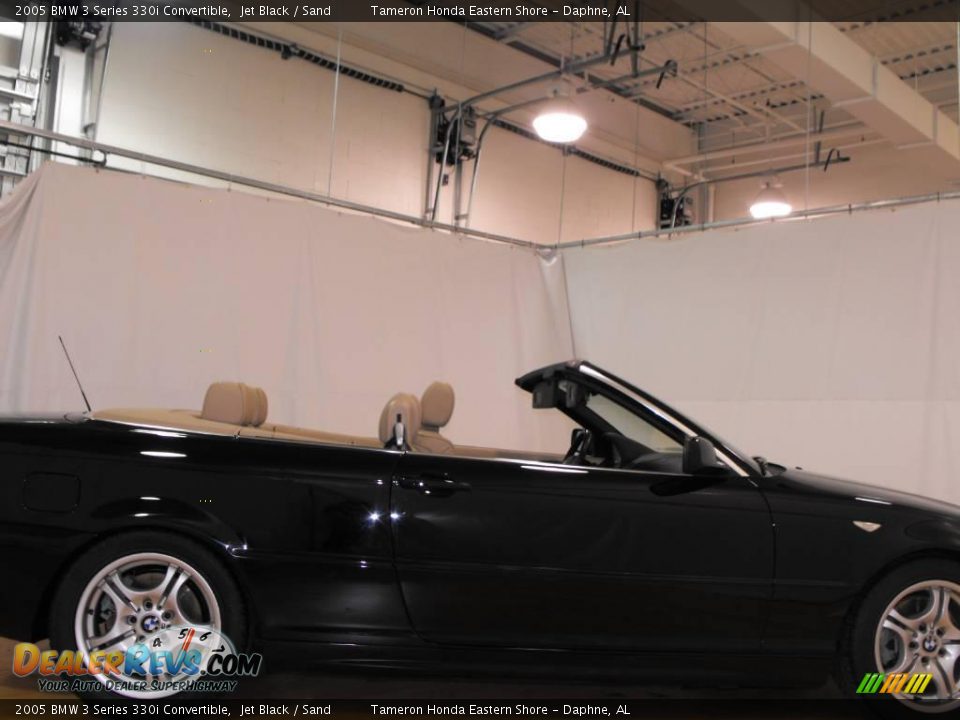 2005 BMW 3 Series 330i Convertible Jet Black / Sand Photo #14